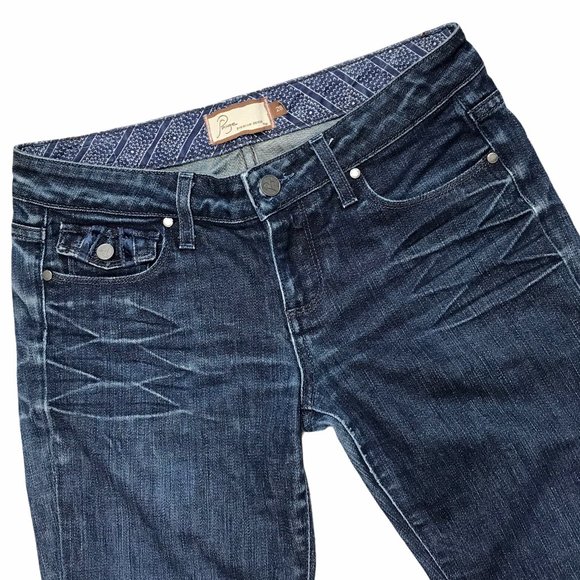 # Paige Pair Fak Boot Cut Jeans Sz 28 - Picture 3 of 13